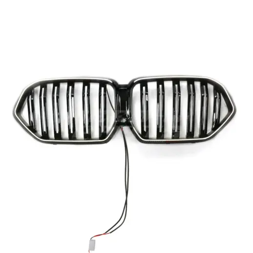 LED Double Line Grille For BMW X6 F96/G06 LCI Standard & M Sport & M60i & X6M Only – M Performance Look, Gloss Black