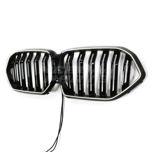 LED Double Line Grille For BMW X6 F96/G06 LCI Standard & M Sport & M60i & X6M Only – M Performance Look, Gloss Black