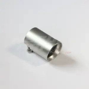 Matte Silver Exhaust Tip 89mm