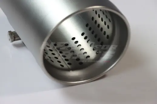 Matte Silver Exhaust Tip 89mm