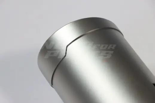 Matte Silver Exhaust Tip 89mm
