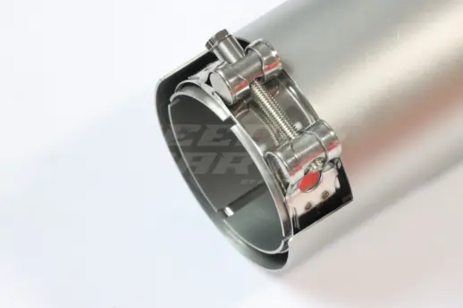 Matte Silver Exhaust Tip 89mm