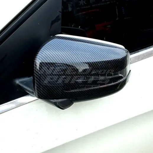 Mirror Covers For Mercedes A Class/B Class/CLA Class/E Class/GLA Class A207/C117/C207/S212/W176/W212/W246/X117/X156 Standard & AMG Line & GLA45 AMG & A45 AMG & CLA45 AMG & E63 AMG Only – AMG Look, Carbon Look