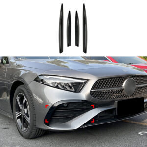Front Vents Covers Voor Mercedes A Class V177/W177 Facelift AMG Line & A35 AMG – Hoogglans Zwart