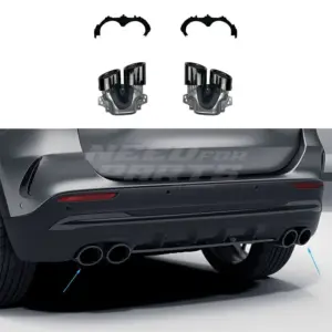 Mercedes-Specific Exhaust Tips Voor Mercedes GLA H247 AMG Line & GLA35 AMG – 45 AMG Look