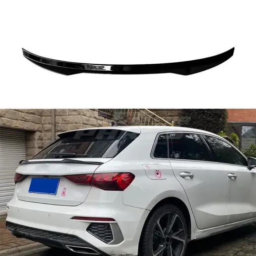 Mid Spoiler For Audi A3/A3 S Line/S3/RS3 8Y (Allstreet & Sportback) – Sport Look, Gloss Black