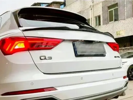 Mid Spoiler For Audi Q3/Q3 S Line/RSQ3 F3 (Sportback) (2019-present) – Sport Look, Gloss Black