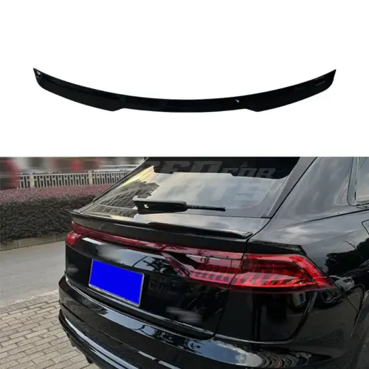 Mid Spoiler For Audi Q8/Q8 S Line/SQ8/RSQ8 4M (SUV) – Sport Look, Gloss Black