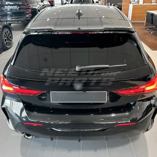 Mid Spoiler For BMW 1 Series F40 (2019-2024) Standard & M Sport & M135i Only – Racing Look, Gloss Black