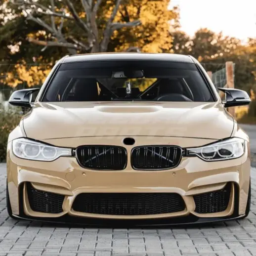 Mirror Covers For BMW 1 Series/2 Series/3 Series/4 Series/X1 E84/F20/F21/F22/F23/F30/F31/F32/F33/F36 Standard & M Sport & M135i & M140i & M235i & M240i Only – M Performance Look, Gloss Black