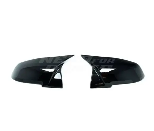 Mirror Covers For BMW 1 Series/2 Series/3 Series/4 Series/X1 E84/F20/F21/F22/F23/F30/F31/F32/F33/F36 Standard & M Sport & M135i & M140i & M235i & M240i Only – M Performance Look, Gloss Black