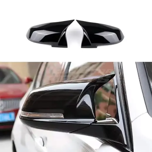 Mirror Covers For BMW 5 Series/6 Series/7 Series F01/F06/F10/F11/F12/F13 Standard & M Sport & M550d Only – M Performance Look, Gloss Black