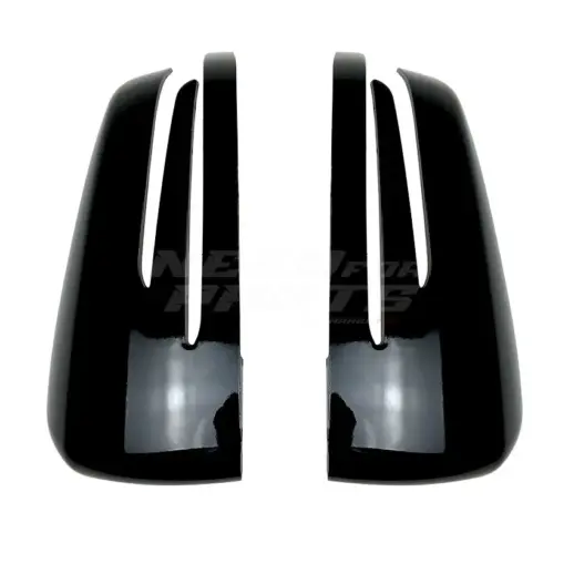 Mirror Covers For Mercedes A Class/B Class/CLA Class/E Class/GLA Class A207/C117/C207/S212/W176/W212/W246/X117/X156 Standard & AMG Line & GLA45 AMG & A45 AMG & CLA45 AMG & E63 AMG Only – AMG Look, Gloss Black
