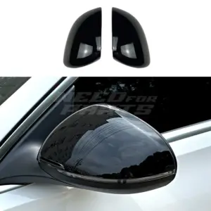 Mirror Covers (Overzet) Voor Mercedes C Class S206/W206 AMG Line & C43 AMG & C63 AMG – Sport Look, Hoogglans Zwart
