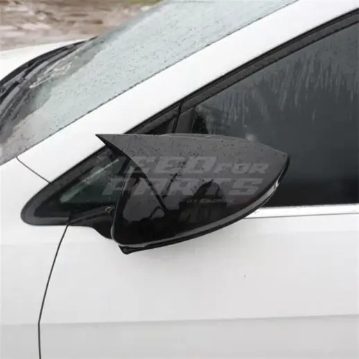 Mirror Covers For Volkswagen Golf 7/7.5 (Alltrack & Hatchback & Variant) GTD & GTE & GTI & R & R Line & Standard Only – Sport Look, Gloss Black