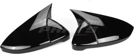 Mirror Covers For Volkswagen Golf 7/7.5 (Alltrack & Hatchback & Variant) GTD & GTE & GTI & R & R Line & Standard Only – Sport Look, Gloss Black