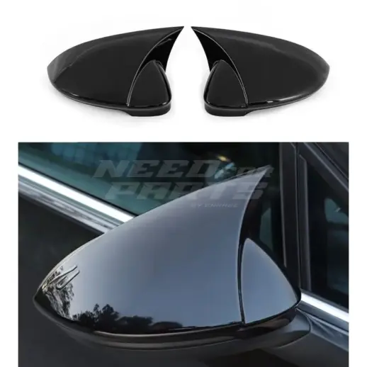 Mirror Covers For Volkswagen Golf 8/8.5 (Alltrack & Hatchback & Variant) GTD & GTE & GTI & R & R Line & Standard Only – Sport Look, Gloss Black