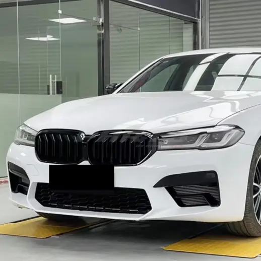 Old To New Double Line Grille For BMW 5 Series G30/G31 Pre-LCI Standard & M Sport & M550d & M550i Only – M Performance Look, Gloss Black