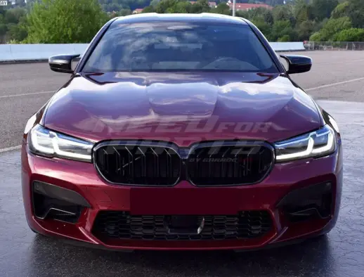 Old To New Double Line Grille For BMW 5 Series G30/G31 Pre-LCI Standard & M Sport & M550d & M550i Only – M Performance Look, Gloss Black