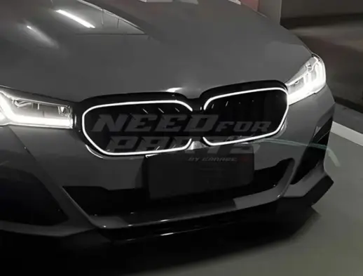 Old To New LED Double Line Grille For BMW 5 Series G30/G31 Pre-LCI Standard & M Sport & M550d & M550i Only – M Performance Look, Gloss Black