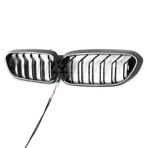 Old To New LED Double Line Grille For BMW 5 Series G30/G31 Pre-LCI Standard & M Sport & M550d & M550i Only – M Performance Look, Gloss Black