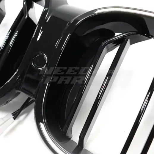Old To New LED Double Line Grille For BMW 5 Series G30/G31 Pre-LCI Standard & M Sport & M550d & M550i Only – M Performance Look, Gloss Black