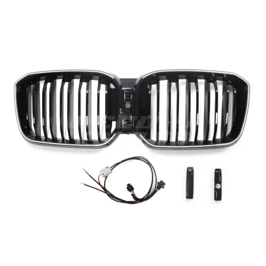 Old To New LED Double Line Grille For BMW X3 G08 (2021-2023) iX3 Only – M Performance Look, Gloss Black