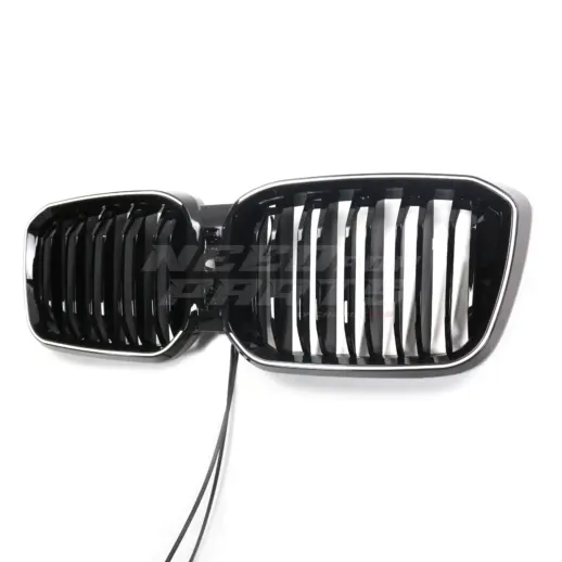 Old To New LED Double Line Grille For BMW X3 G08 (2021-2023) iX3 Only – M Performance Look, Gloss Black