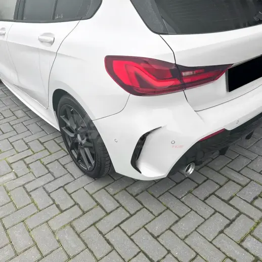 Rear Bumper Canards For BMW 1 Series F40 (2019-2024) M Sport & M135i Only – M Performance Look, Gloss Black