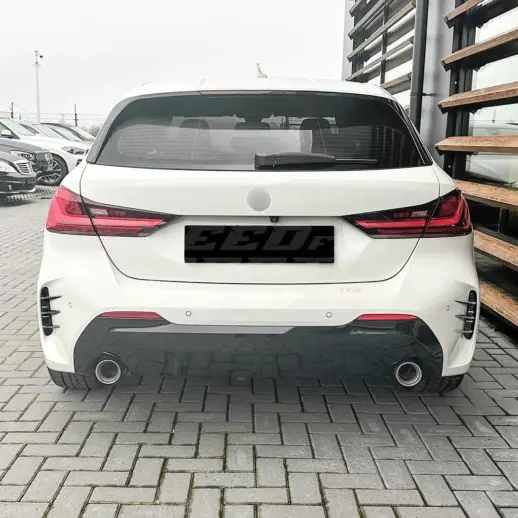 Rear Bumper Canards For BMW 1 Series F40 (2019-2024) M Sport & M135i Only – Racing Look, Gloss Black