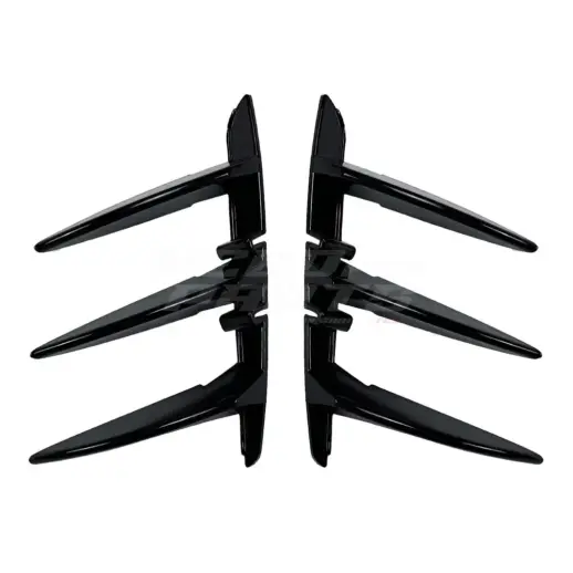 Rear Bumper Canards For BMW 1 Series F40 (2019-2024) M Sport & M135i Only – Racing Look, Gloss Black