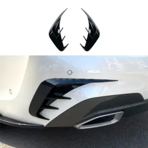 Rear Bumper Canards Voor BMW 3 Series G20/G21 Pre-LCI M Sport & M340i & M340d – Racing Look, Hoogglans Zwart