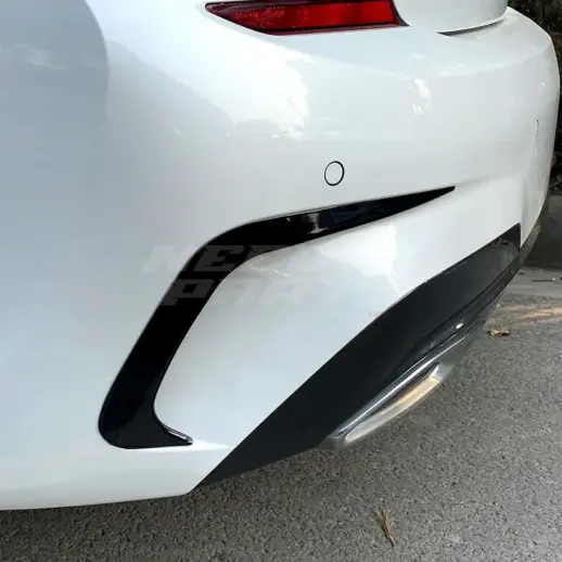 Rear Bumper Canards For BMW 3 Series G20/G21 Pre-LCI M Sport & M340d & M340i Only – Sport Look, Gloss Black