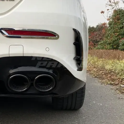 Rear Bumper Canards For Mercedes A Class V177 AMG Line & A35 AMG Only – AMG Look, Gloss Black