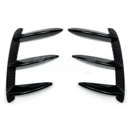 Rear Bumper Canards For Mercedes A Class W176 AMG Line Only – Racing Look, Gloss Black
