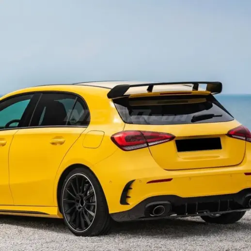Rear Bumper Canards For Mercedes A Class W177 AMG Line & A45 AMG & A35 AMG Only – AMG Look, Gloss Black