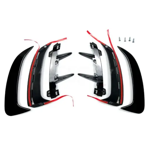 Rear Bumper Canards For Mercedes A Class W177 AMG Line & A45 AMG & A35 AMG Only – AMG Look, Gloss Black