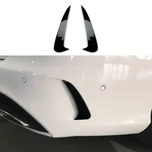 Rear Bumper Canards Voor Mercedes C Class S205 AMG Line & C43 AMG & C450 AMG & C63 AMG – AMG Look, Hoogglans Zwart