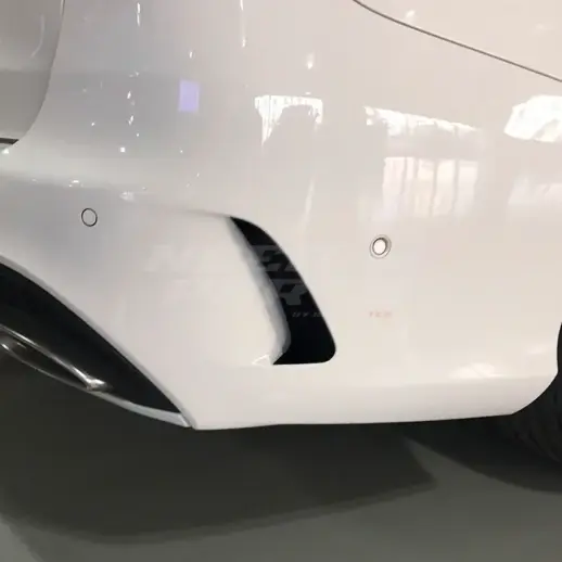 Rear Bumper Canards For Mercedes C Class S205 AMG Line & C43 AMG & C450 AMG & C63 AMG Only – AMG Look, Gloss Black