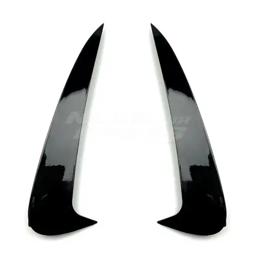 Rear Bumper Canards For Mercedes C Class S205 AMG Line & C43 AMG & C450 AMG & C63 AMG Only – AMG Look, Gloss Black