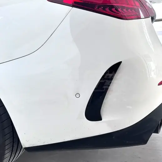 Rear Bumper Canards For Mercedes C Class S206/W206 AMG Line & C43 AMG & C63 AMG Only – AMG Look, Gloss Black