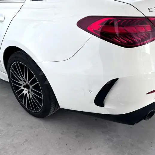 Rear Bumper Canards For Mercedes C Class S206/W206 AMG Line & C43 AMG & C63 AMG Only – AMG Look, Gloss Black