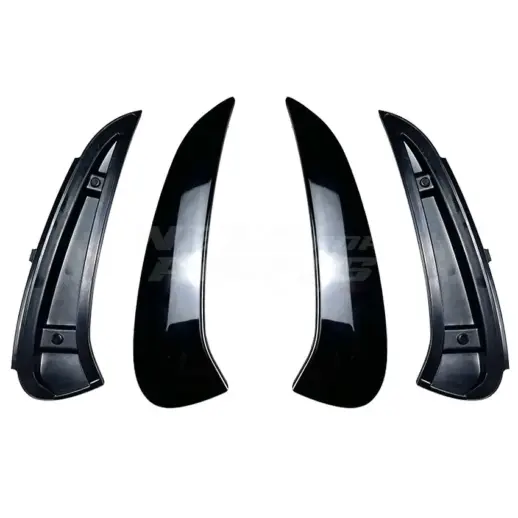 Rear Bumper Canards For Mercedes C Class S206/W206 AMG Line & C43 AMG & C63 AMG Only – AMG Look, Gloss Black