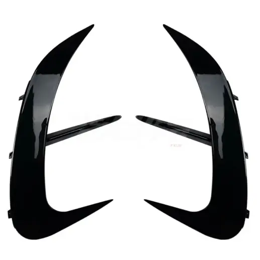 Rear Bumper Canards For Mercedes C Class S206/W206 AMG Line & C43 AMG & C63 AMG Only – Racing Look, Gloss Black