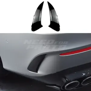Rear Bumper Canards Voor Mercedes CLA X118/C118 AMG Line & CLA35 AMG & CLA45 AMG – AMG Look, Hoogglans Zwart