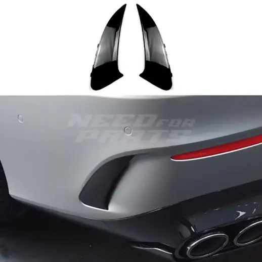 Rear Bumper Canards For Mercedes CLA Class C118/X118 AMG Line & CLA35 AMG & CLA45 AMG Only – AMG Look, Gloss Black