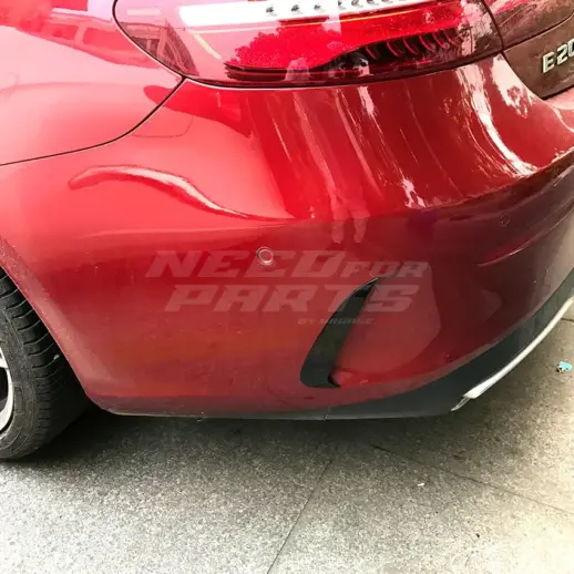 Rear Bumper Canards For Mercedes E Class C238 AMG Line & E53 AMG Only – AMG Look, Gloss Black