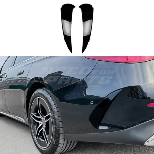 Rear Bumper Canards For Mercedes E Class W214 (2023-present) AMG Line Only – AMG Look, Gloss Black