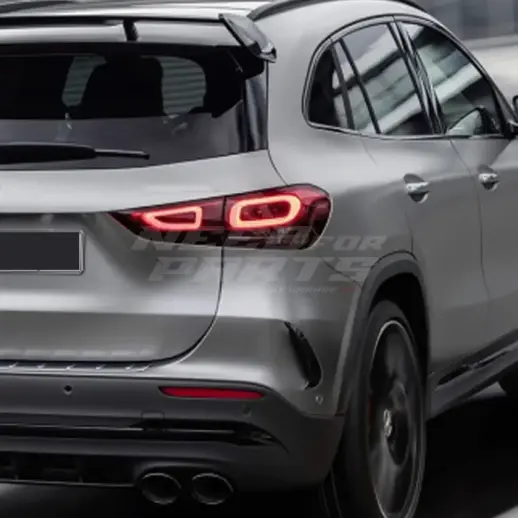 Rear Bumper Canards For Mercedes GLA Class H247 AMG Line & GLA35 AMG & GLA45 AMG Only – AMG Look, Gloss Black