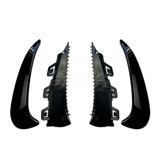 Rear Bumper Canards For Mercedes GLA Class H247 AMG Line & GLA35 AMG & GLA45 AMG Only – AMG Look, Gloss Black